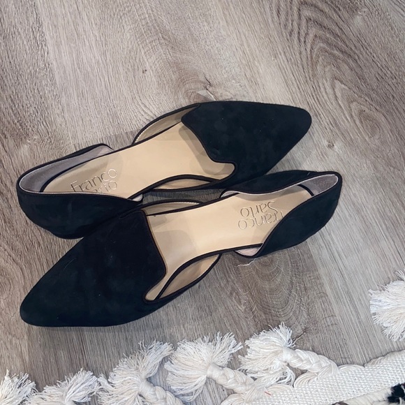 Franco Sarto Shoes - Franco Sarto Black Pointed Toe Flats